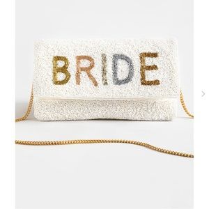 Beaded Bride Clutch Purse